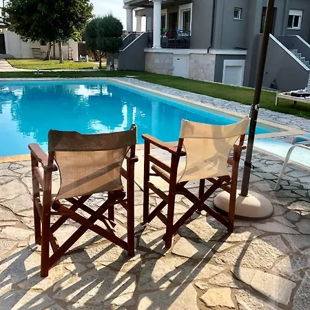 Villa Sunlit Pool House Posidhonía Esterno foto